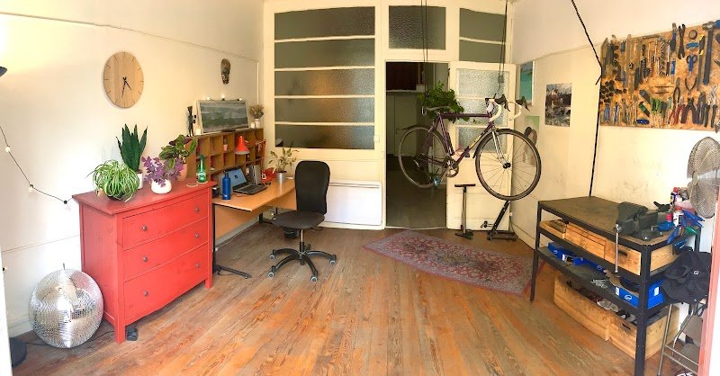 une roue et demie, atelier vélo
