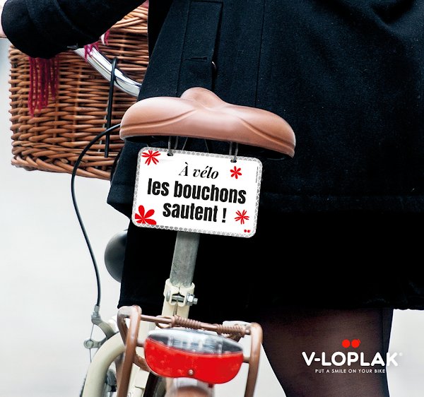 V-LOPLAK, les plaques vélos rétro-réfléchissantes (rendent plus visible la nuit). Utiles, éthiques & fun! - Photo 4