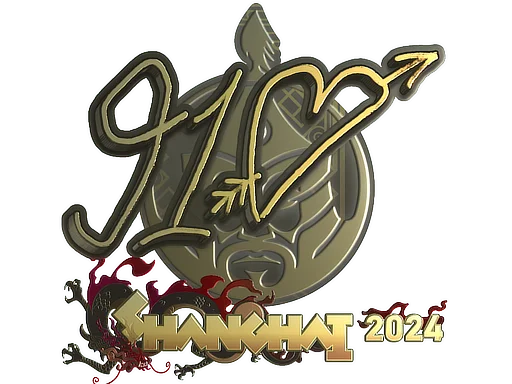 Sticker | 910 (Gold) | Shanghai 2024 image