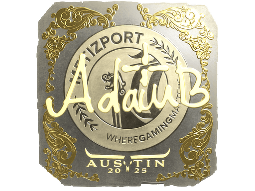 Sticker | adamb (Gold) | Austin 2025 image