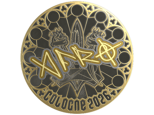 Sticker | afro (Gold) | Cologne 2026 image