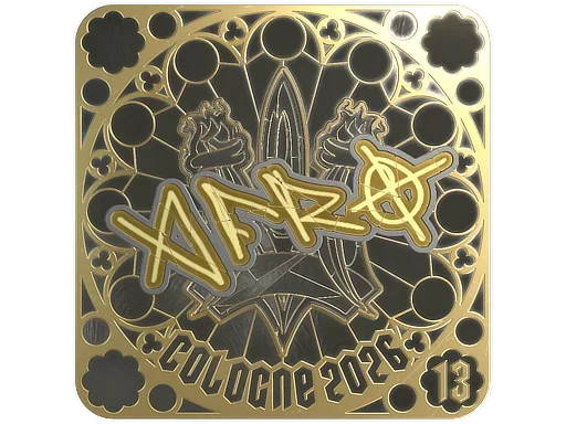Sticker | afro (Gold, Ranked) | Cologne 2026 image