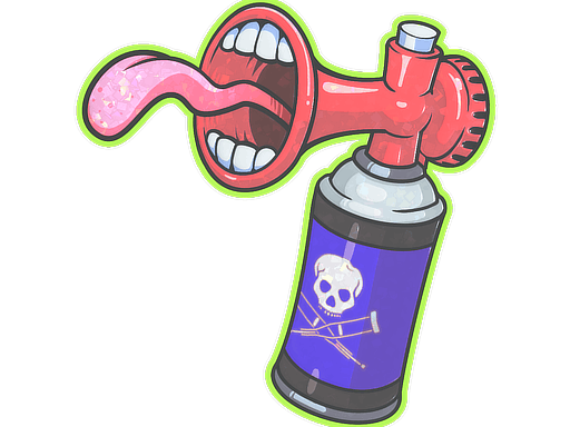 Sticker | Airhorn (Glitter) image