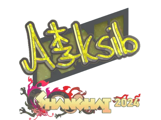 Sticker | Aleksib (Glitter) | Shanghai 2024 image