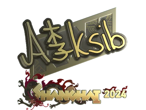 Sticker | Aleksib (Gold) | Shanghai 2024 image