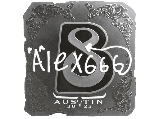 Sticker | alex666 (Foil) | Austin 2025 image