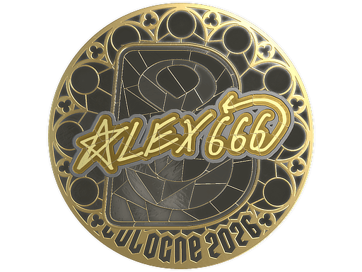 Sticker | alex666 (Gold) | Cologne 2026 image