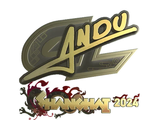 Sticker | aNdu (Gold) | Shanghai 2024 image