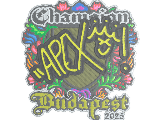 Sticker | apEX (Embroidered, Champion) | Budapest 2025 image