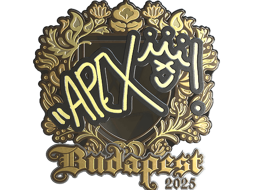 Sticker | apEX (Gold) | Budapest 2025 image