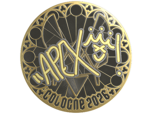 Sticker | apEX (Gold) | Cologne 2026 image