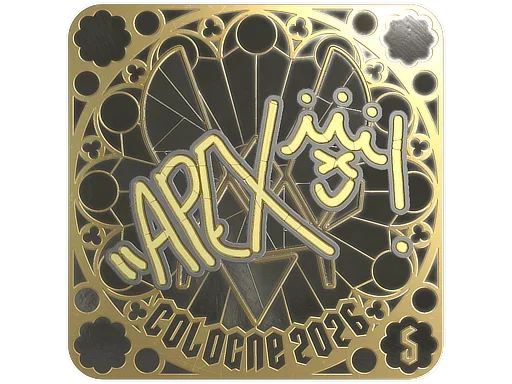 Sticker | apEX (Gold, Ranked) | Cologne 2026 image