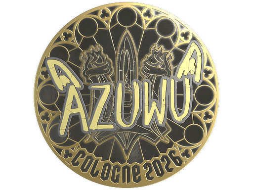 Sticker | AZUWU (Gold) | Cologne 2026 image