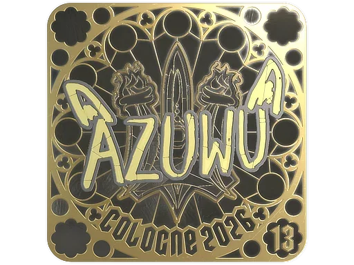 Sticker | AZUWU (Gold, Ranked) | Cologne 2026 image