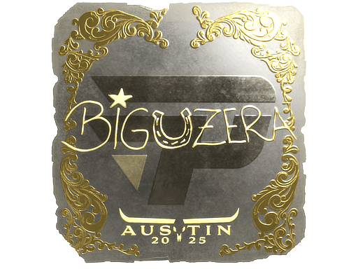 Sticker | biguzera (Gold) | Austin 2025 image