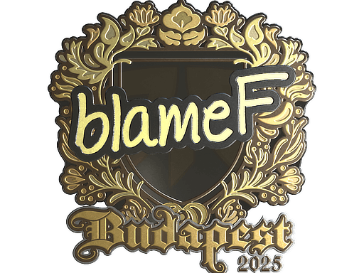 Sticker | blameF (Gold) | Budapest 2025 image