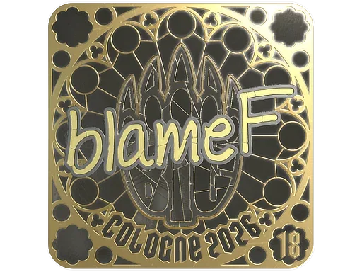 Sticker | blameF (Gold, Ranked) | Cologne 2026 image