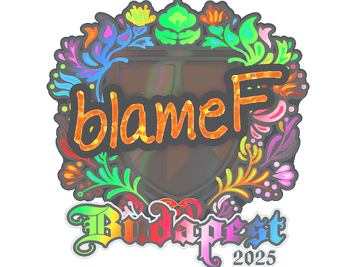 Sticker | blameF (Holo) | Budapest 2025 image