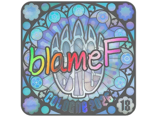 Sticker | blameF (Holo, Ranked) | Cologne 2026 image