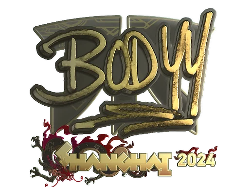 Sticker | bodyy (Gold) | Shanghai 2024 image