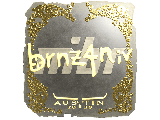 Sticker | brnz4n (Gold) | Austin 2025 image