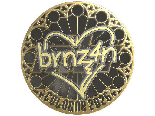 Sticker | brnz4n (Gold) | Cologne 2026 image