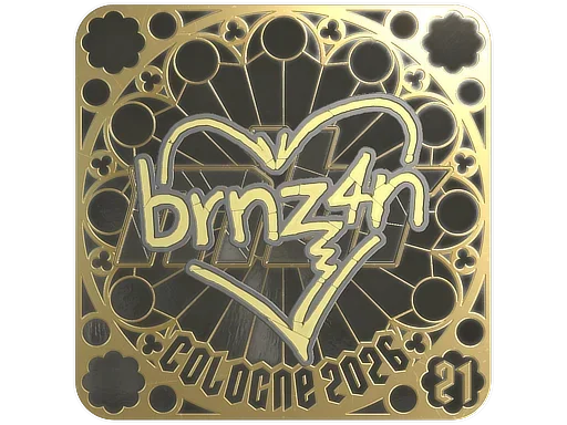 Sticker | brnz4n (Gold, Ranked) | Cologne 2026 image