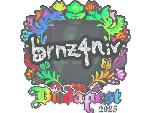 Sticker | brnz4n (Holo) | Budapest 2025 image