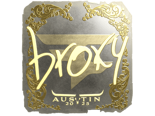 Sticker | broky (Gold) | Austin 2025 image
