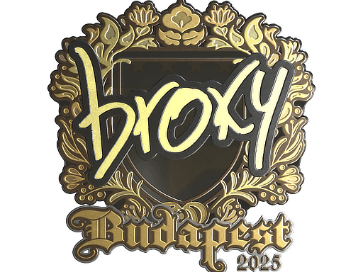 Sticker | broky (Gold) | Budapest 2025 image