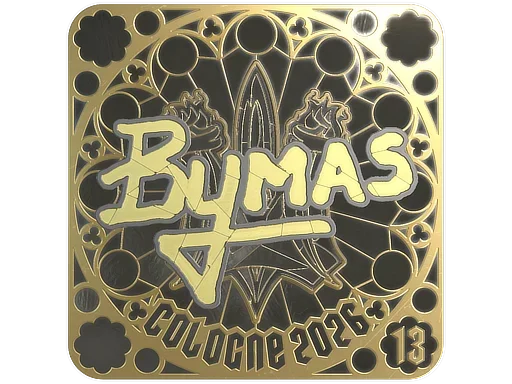 Sticker | Bymas (Gold, Ranked) | Cologne 2026 image