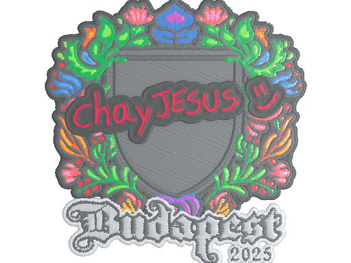 Sticker | chayJESUS (Embroidered) | Budapest 2025 image
