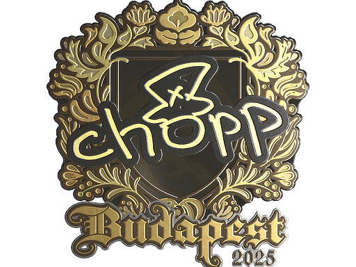 Sticker | chopper (Gold) | Budapest 2025 image