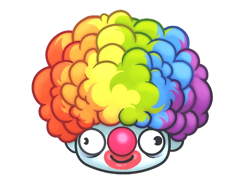 Sticker | Clown Wig