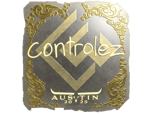 Sticker | controlez (Gold) | Austin 2025 image