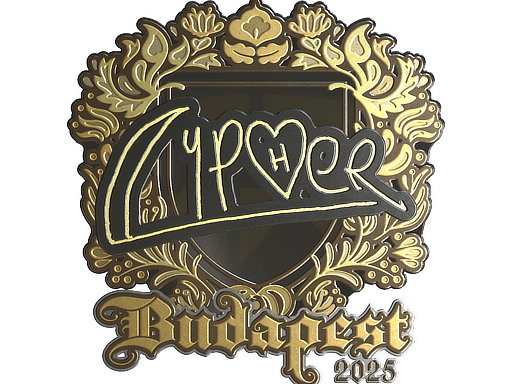 Sticker | Cypher (Gold) | Budapest 2025 image