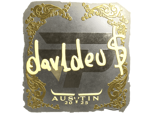 Sticker | dav1deuS (Gold) | Austin 2025 image
