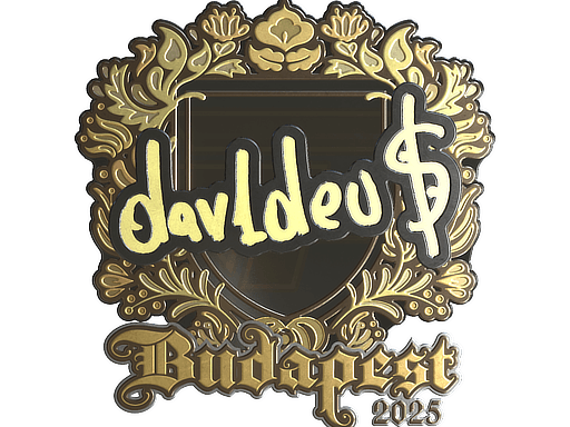 Sticker | dav1deuS (Gold) | Budapest 2025 image