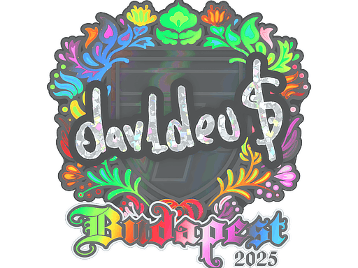 Sticker | dav1deuS (Holo) | Budapest 2025 image