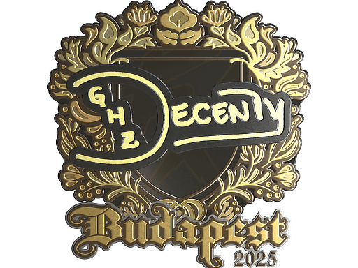 Sticker | decenty (Gold) | Budapest 2025 image