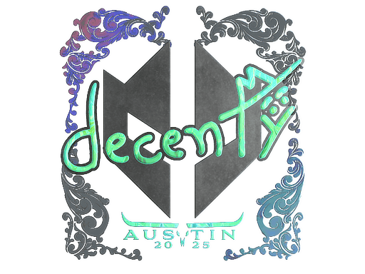 Sticker | decenty (Holo) | Austin 2025 image