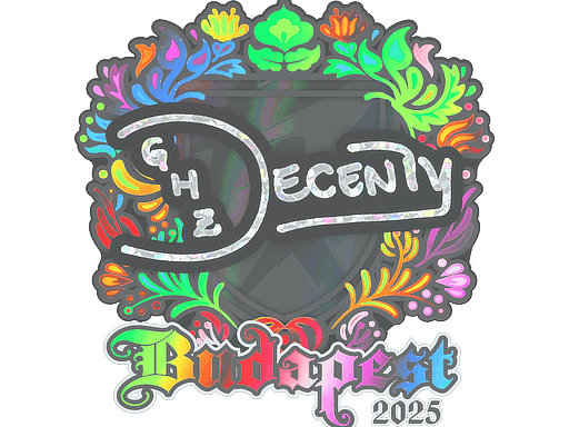 Sticker | decenty (Holo) | Budapest 2025 image