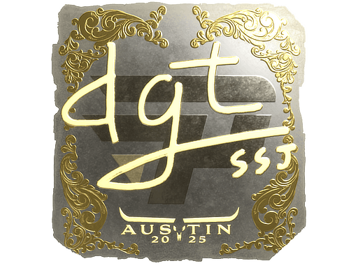 Sticker | dgt (Gold) | Austin 2025 image