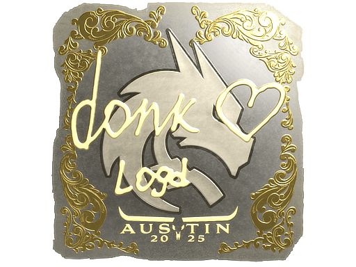 Sticker | donk (Gold) | Austin 2025 image