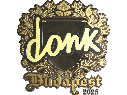 Sticker | donk (Gold) | Budapest 2025 image