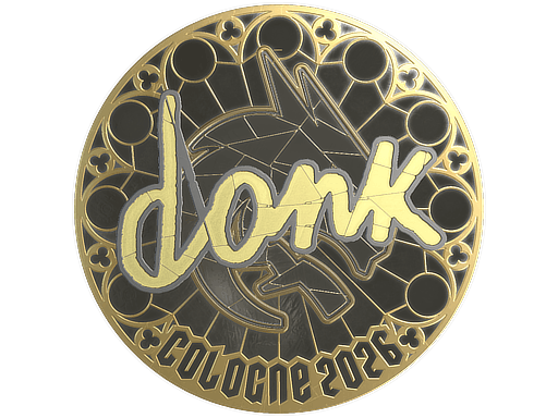 Sticker | donk (Gold) | Cologne 2026 image