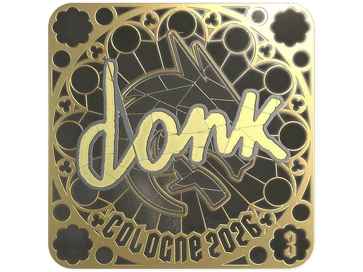 Sticker | donk (Gold, Ranked) | Cologne 2026 image