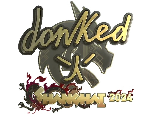 Sticker | donk (Gold) | Shanghai 2024 image
