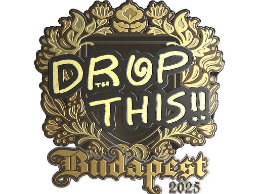 Sticker | drop (Gold) | Budapest 2025 image