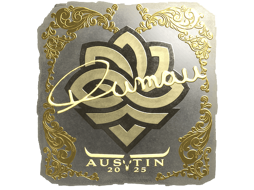 Sticker | dumau (Gold) | Austin 2025 image
